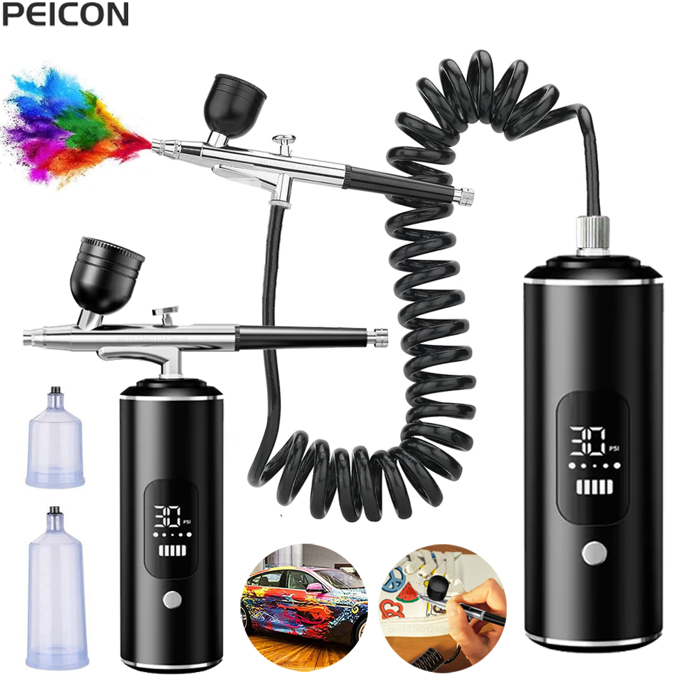 Airbrush with Compressor Porta - Airbrush Kit With Mini Compressor review and price