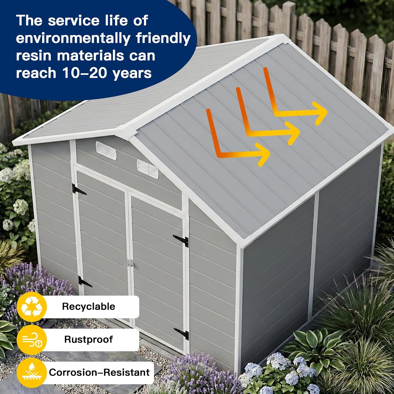 8x6 FT Outdoor Storage Shed wi - Garden Tools review and price