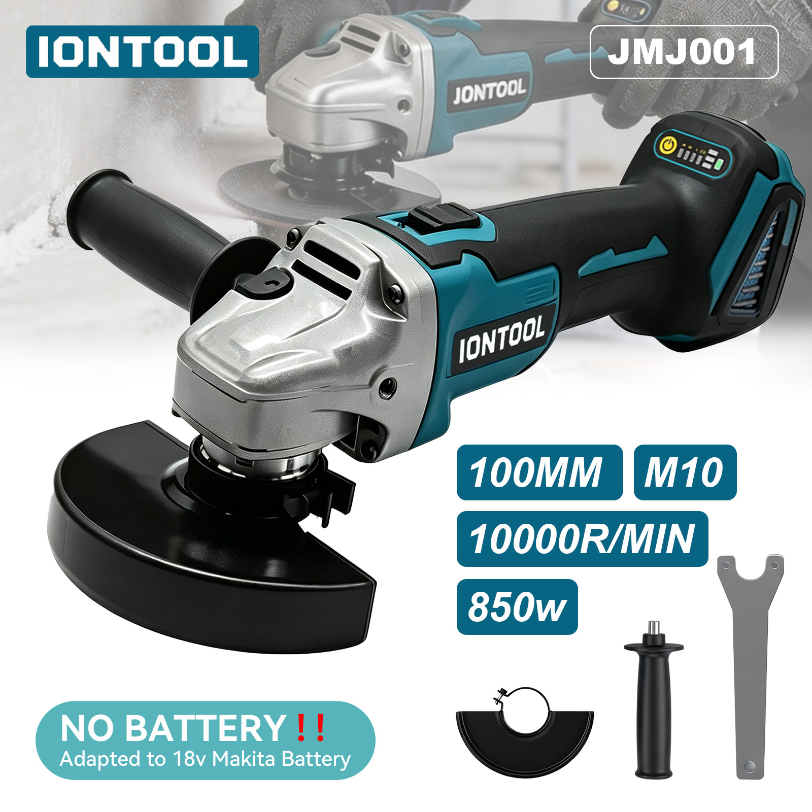 IONTOOL 850W 100mm Cordless An - Brushless Angle Grinder Battery Powered review and price
