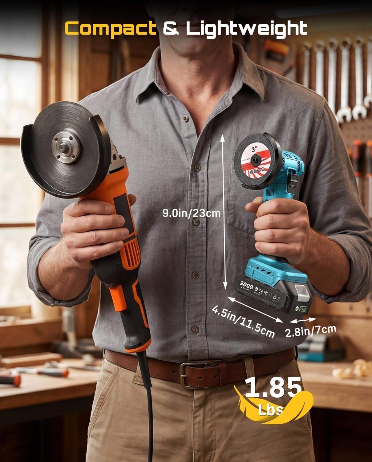 SEESII Cordless Mini Angle Gri - Brushless Angle Grinder Battery Powered review and price