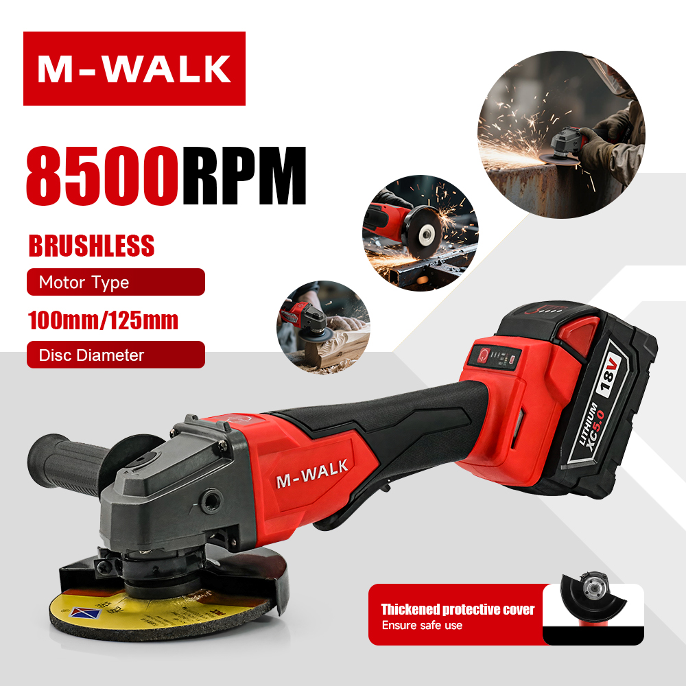 M-WALK 8500RPM High Speed Brus - Brushless Angle Grinder Battery Powered review and price