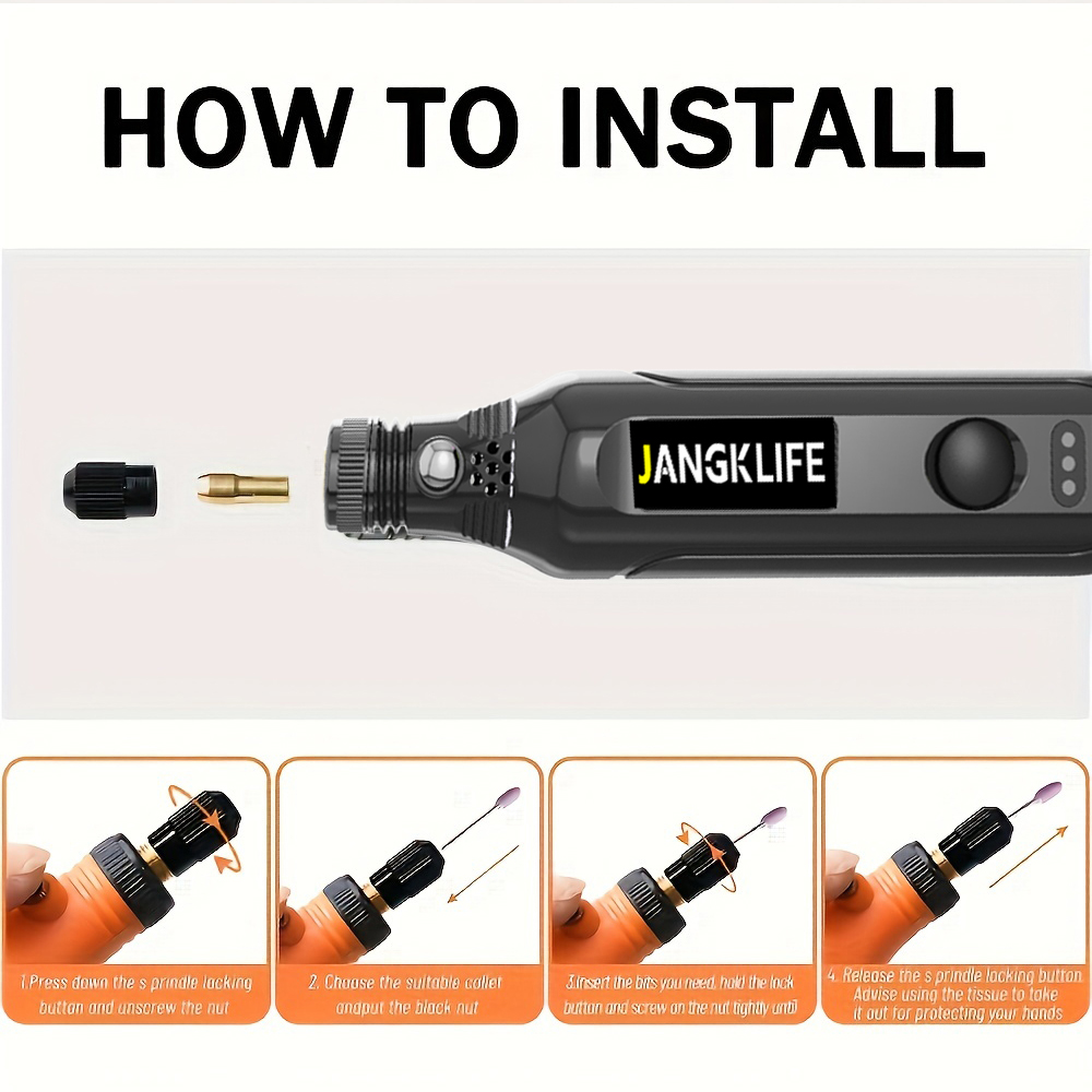 JANGKLIFE USB Cordless Rotary  - Cordless Rotary Tool Kit Accessories review and price