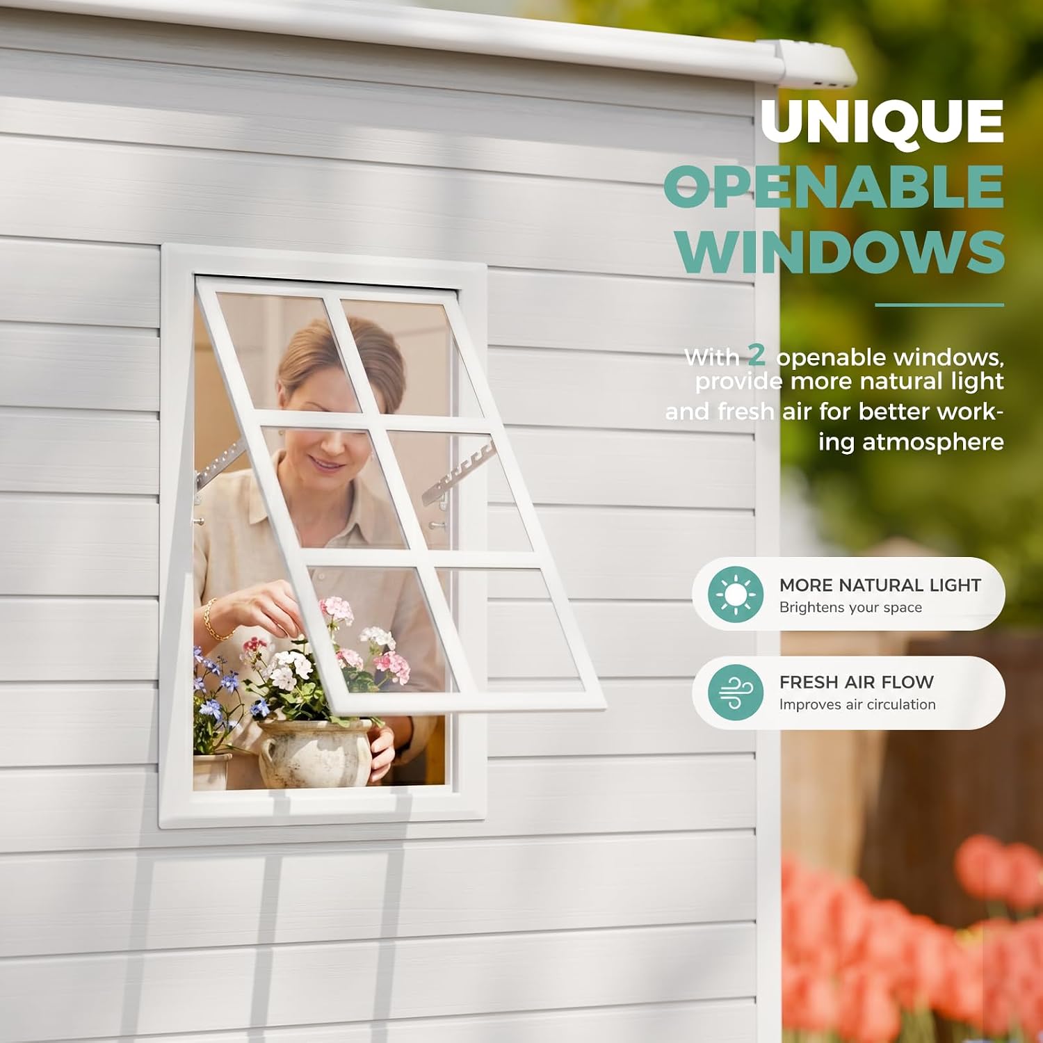 8x6 FT Resin Storage Shed with - Garden Tools review and price