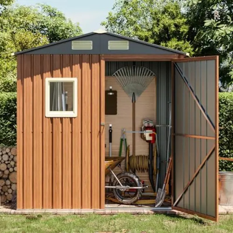 Outdoor Storage Shed 6x4 Ft, L - Garden Tools review and price
