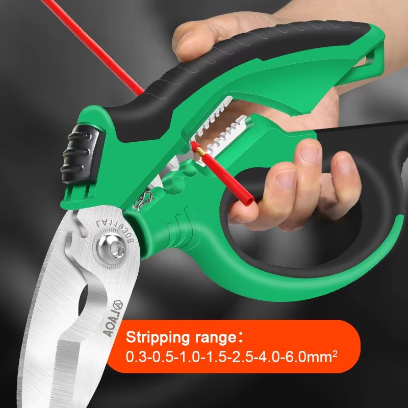 LAOA Electrician Scissors 6/7/ - Automatic Wire Stripper Cutter review and price