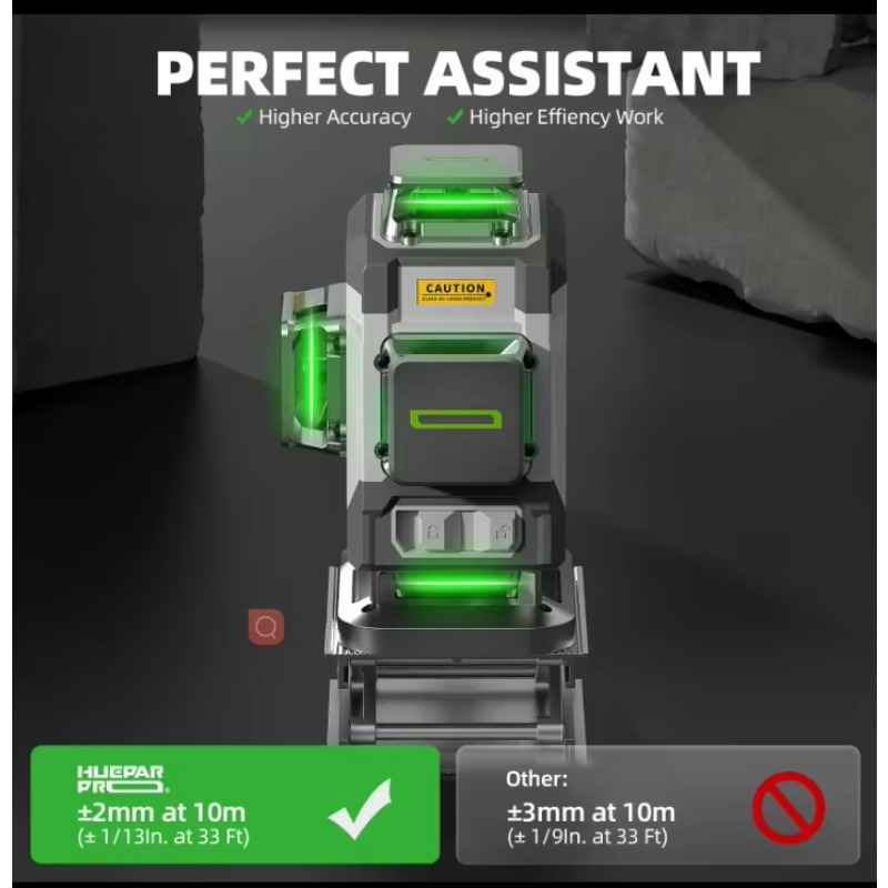Huepar 2024 New Design 4D 16li - Laser Level 16 Lines 4D Green review and price